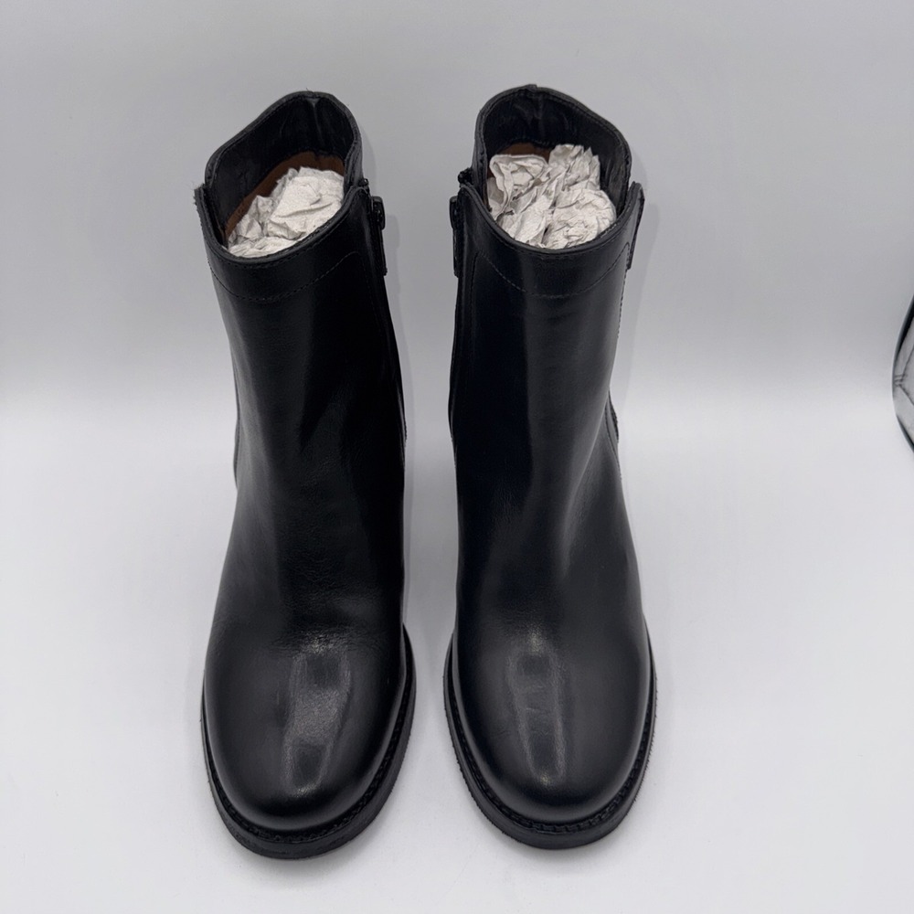 Frye Addie Double Zip Bootie Women's‎ Size 7 Black Leather - Picture 10 of 15